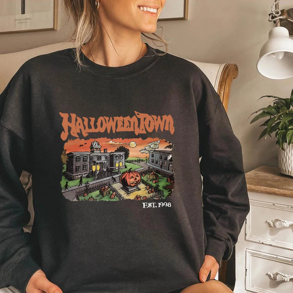 Retro HalloweenTown Movie 1998 Crewneck Sweatshirt