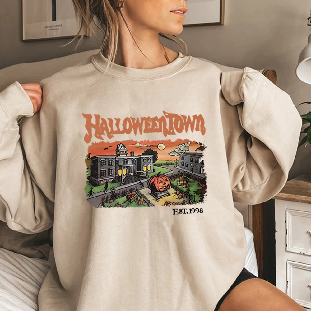 Retro HalloweenTown Movie 1998 Crewneck Sweatshirt