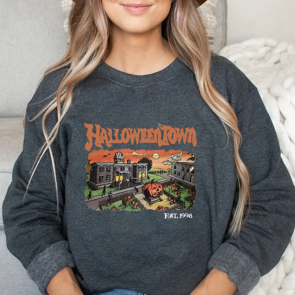 Retro HalloweenTown Movie 1998 Crewneck Sweatshirt